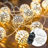 CozyHome: Guirlande lumineuse LED marocaine pour intérieur avec prise - 7 mètres et 20 ampoules