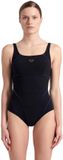 Arena Dames zwempak uit 1 stuk Jewel R Zwart-Helder Blauw Nylon Maat 40