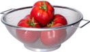 Merkloos Keuken vergiet/zeef - RVS - D25 cm - zilver