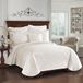 Historic Charleston Collectie King Charles Moderne Boerderij Bloemen Matelasse Coverlet, Koning, Ivoor