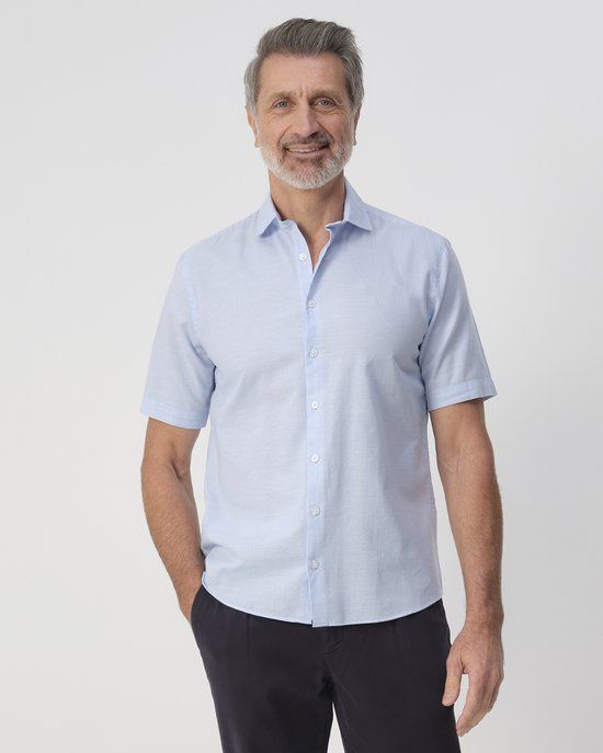 Campbell Casual Overhemd Blauw Heren