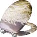 Happiq Ovale Toiletbril - WC bril - Soft Close & Quick Release - Toiletdeksel en zitting in Bois met Bedrukte Decoratie