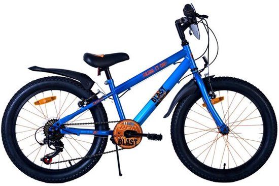 volare NERF Kinderfiets - Jongens - 20 inch - Satijn Blauw - 6 Speed