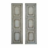 Loberon Paneel set van 2 Dovire grijs/beige