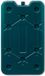 Merkloos / Sans marque Icecat Platten koelelementen - petrol blauw - polyethyleen - 400 gram - L25 x B14 x H1,5 cm