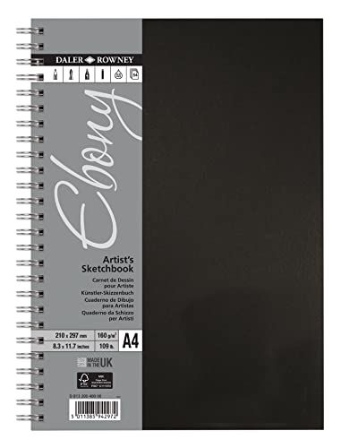 Daler Rowney Schetsboek A4 Portret Harde Kaft Spiraalgebonden