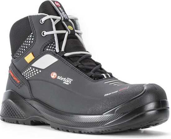Sixton Muscle Hoog 43486-00 S3 - Zwart/Grijs - 43