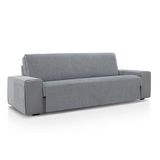 ECOMMERC3 Bankhoes voor 4-zits, 190 x 220 cm, lichtgrijs, zacht, 100% Made in Spain