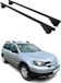 Omac Barre de toit pour Mitsubishi Outlander I 2003-2006 – Tüv / Din 75302:2019 – Antivol inclus – Charge max 75 kg – 2 barres noir