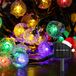 Guirlande lumineuse solaire, 12 mètres, 600 LED, 8 modes, IP65, multicolore