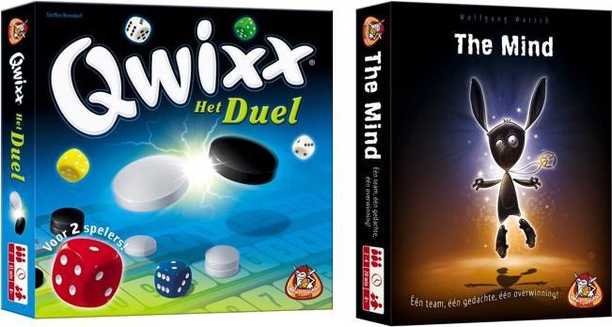 white goblin Spelvoordeelset Qwixx Het Duel & The Mind