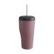 Georg Jensen Mug thermique Sky avec paille 40 cl Rose