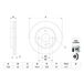 Bosch BD2726 Disques de frein – Essieu avant – Certification ECE-R90 – 1 jeu de 2 disques