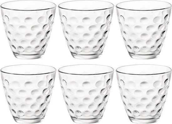 Bormioli Rocco Dots waterglas - 25 cl - Set-6