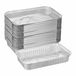 Relaxdays Aluminium Bakjes BBQ - Set van 50 - Zilver - 31 x 21 cm