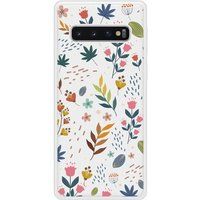 Samsung Galaxy S10 Fleurs colorees Verstevigd hoesje met sublimatie bedrukking