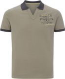 Jan Vanderstorm heren Poloshirt - Kaki - 7XL