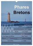 Phares CALVENDO Phares Bretons (Calendrier mural 2027 DIN A3 horizontal), CALVENDO calendrier mensuel: Phares de Bretagne