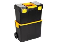 Perel Mallette à outils sur roulettes - Noir/Jaune - MP70