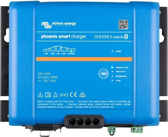 Victron Energy Victron Phoenix Smart lader 12/50 (3) IP43 230V