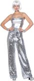 Wilbers&Wilbers Opvallende Glitter Broek Sylvie Zilver Vrouw XXXL