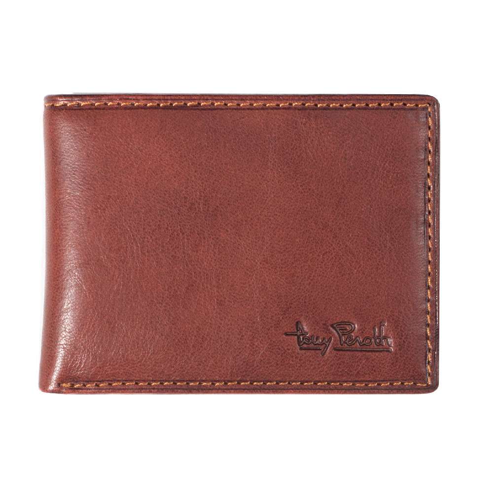 Tony Perotti Vegetale Billfold donker bruin