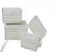 FGF IMPORT EXPORT Mand van polyester, wit, 4 stuks, 03175, zoals afgebeeld