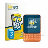 BROTECT Screenprotector 3 Stuks voor Unihertz Titan 2 Elite Beschermglas transparant
