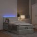Maison Exclusive - Cadre de lit ottoman et matelas gris clair 90x190 cm velours