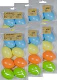 Moebius Creativ 48x œufs en plastique pastel décoration 6 cm