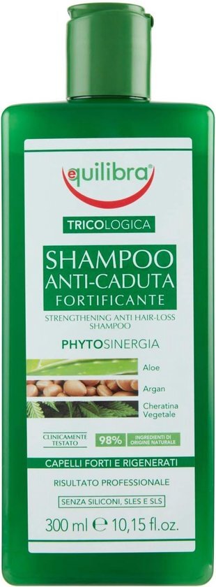 Equilibras Equilibra - Shampoo Anti-Caduta Fortificante Strengthening Shampoo Against Hair Loss Aloe, Argan, Cheratina 300Ml