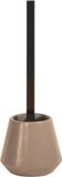 Spirella JOSHUA Cappuccino Toiletborstel Keramiek – WC Borstel met Houder – Badkamer Accessoires – 13,5 x 38,5 cm