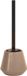 Spirella JOSHUA Cappuccino Toiletborstel Keramiek – WC Borstel met Houder – Badkamer Accessoires – 13,5 x 38,5 cm