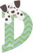 Sevi Dierenletter D 10 Cm Groen