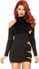 Leg Avenue Cold shoulder dress S Black Polyester