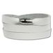 SilberDream VLAP561W Armband, uniseks, wit met magneetsluiting, leer, wit