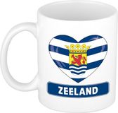 Bellatio Decorations Shoppartners Bv Mok Hartje Zeeland - 300 ml - Keramiek - Multi