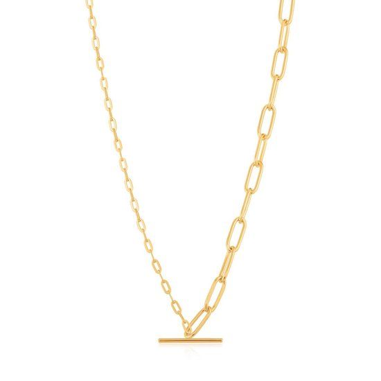 Ania Haie Chain Reaction AH N021-02G Ketting Dames Goudkleurig 40 cm