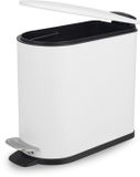 Beldray Badkamer Pedaalemmer | 5L | Zacht Sluitend Deksel | Wit