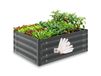 tectake® Jardinière surélevée - 80 x 60 x 30 cm - 130 L - Acier galvanisé