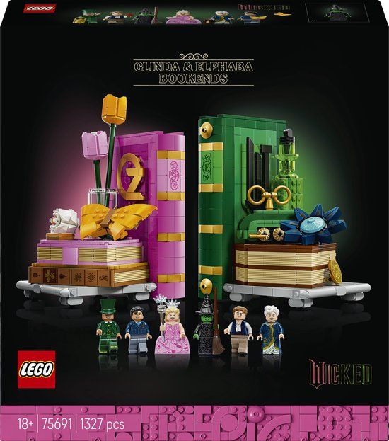 LEGO Wicked 75691 Glinda en Elphaba boekensteunen
