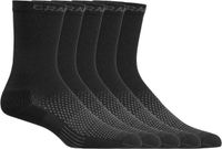 CRAFT ACTIVE HIGH SOCK 5-PACK Unisex Sportsokken - Zwart
