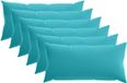 vidaXL - Coussin - HEERLEN - 6 pièces - Turquoise - Polyester