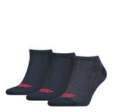Levi's Heren Sneakersokken Low Cut Batwing Logo 3-Pack Denim