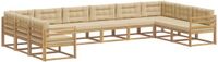 vidaXL - Hoek loungeset - 10 zitplekken - Wit en Beige