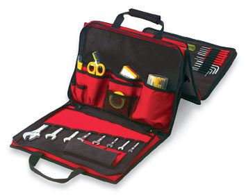 Plano 552TB Gereedschapstas - Zwart/Rood - Polyester