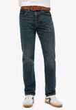 Superdry Vintage slimfit jeans van biologisch katoen met rechte pijpen - Heren - Jeans - Viper Vintage Indigo - W31 x L32