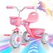 Tricycle Licorne rose avec roues LED