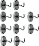 Benson Ophanghaakjes - 10x - magnetisch - ovaal - zilver