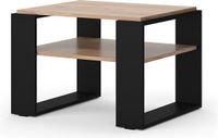 Vicco Table basse – 65,6 x 55,8 cm avec étagère Chêne puissant or